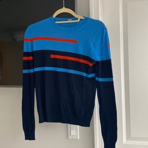 Striped color blocked Jill Sander sweater